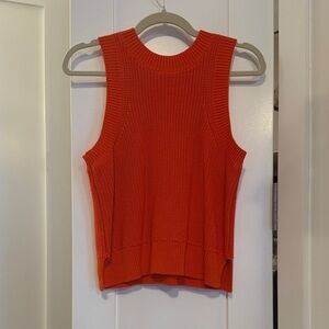 525 America Bold Orange Knit Tank Top